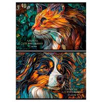 Альбом для рис.32л. BG "Витраж" 08611 на скобе,тисн.фольг.,асс.