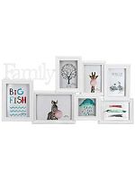 Фоторамка-коллаж на 7 фото Миленд "Семейные узы" ФР-7219 (20*15/13*18/10*15/10*10см) белая