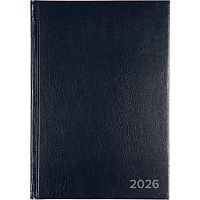 Ежедневник 2026г. А5 168л. ATTOMEX тв.обл. б/в 2332664 тёмно-синий,тисн.фольг.