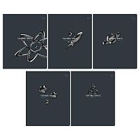 Тетрадь 48л. (клетка) BG "Chrome" 61093 металлиз.пантон,асс.