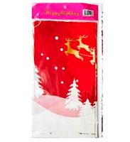 Скатерть "Рождественные олени" 130-883 пвх,красный,108*180см