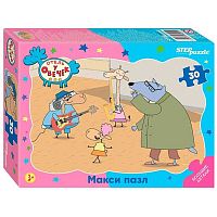 Пазл-макси контурный   30 Степ Пазл "Отель у Овечек" 64004