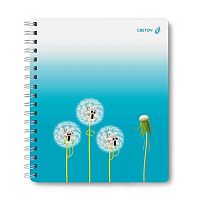 Тетрадь 96л. (клетка) СВЕТОЧ пластик.обл. спираль "О-о-одуванчики" ТЕТ96-002 (01912)