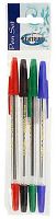 Набор шар. ручек  4цв. CENTRUM Pioneer 87439 (син.,черн.,красн.,зелен.)