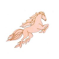 Заготовка-подвеска Mr. Carving "Символ года 2026.Летящий конь" 10*5 ВД-1262 (01) фанера 0,3см