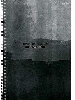 Тетрадь 96л. (клетка) А4 Проф-Пресс спираль "Минимализм в тёмных тонах" Т96-8333 тисн.холст