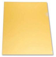 Папка-уголок А4 Бюрократ E310/1 (816357) пластик 0,18мм,жёлтый