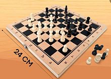 Игра настольная Рыжий кот "Шахматы" ИН-1064 деревян.,фигуры пластик