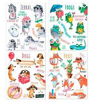 Тетрадь 48л. (клетка) Полином "Глупые звери" 3214