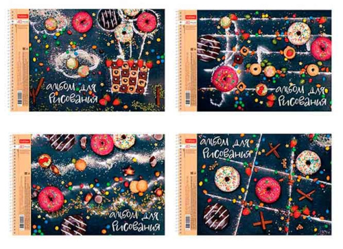 Альбом для рис.40л. ХАТ спираль "Sweet moments" перфор.на отрыв,асс.