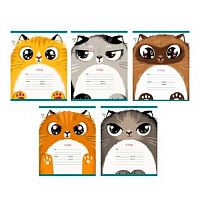 Тетрадь 12л. (клетка) ЭКСМО "Пушистые котики (эксклюзив)" ТК128279 мел.карт.