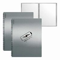 Папка с вкладышами/ 30 EK А4 "Ice Metallic Ideas" 59790 спираль,серый,асс.