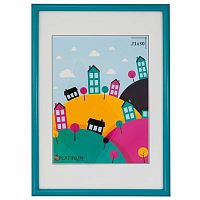 Фоторамка пластик 21*30см Радуга голубой,ширина багета-12мм