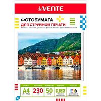 Фотобумага deVENTE А4 230г/м2 глянцевая односторонняя  50л. (2042405)