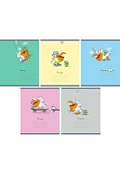 Тетрадь 12л. (линейка) ПЗБФ "Пеликаны" 011764 выб.уф,брайль,асс.