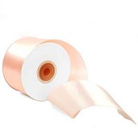 Лента 5,0см*22,85м атласная пудровая Микрос ч30944