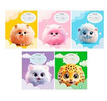 Тетрадь 12л. (клетка) BG "Пушистики" 57301 асс