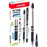 Ручка масл. шар. deVENTE "OfficeMax" 5073809 0,7мм, синяя, смен.стерж.,прозр.корп.,кауч.держ.