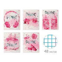 Тетрадь 48л. (клетка) АЛЬТ "Pink Style" 7-48-1176 фольга,асс.