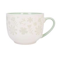Кружка фарфор 550мл Микрос "Цветы" ч56333