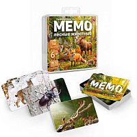 Игра настольная РС Мемо "Лесные животные" 04763 (52карты) в пластик.боксе