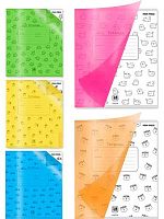 Тетрадь 18л. (клетка) Проф-Пресс пластик.обл. "Неон зоо" 18-8416 асс.