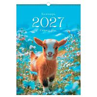 Календарь настенный 2027г. BG спираль "Символ года" 391317 мел.бум.,6л.,105г/м2,34*48см 