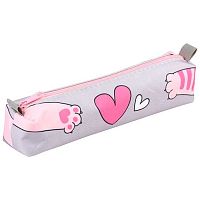 Пенал-косметичка КОКОС 200*40*40 "Cats&Heart" ПМО 11-20/250782 ткань,квадрат.,1отд.