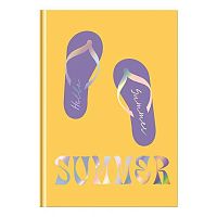 Записная книжка А5  80л. BG тв.обл. "Summer" 12129 блок-в точку,мат.лам.,тиснение фольг.