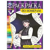 Раскраска по номерам УМКА А4  8л. "Загадки Тёмной академии" 978-5-506-09658-0
