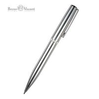 Ручка подар. шар. BV "Boston" 20-0357/13 синяя,0,7мм,повор.мех.,сереб.метал.корп.,метал.футл.