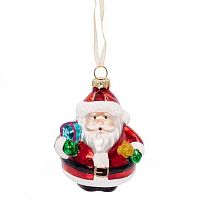 Игрушка ёлочная REMECO "Добрый Санта" 719819 стекло,7*6,5*10см