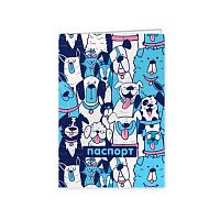 Обложка д/паспорта "Весёлые собаки" 7957 ПВХ