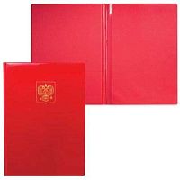 Папка адресная А4 "Герб России" 2032.Г-202 красная