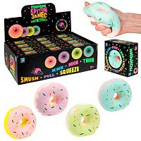 Игрушка-антистресс 1TOY Крутой замес "Пончик" 8*3,5см Т24577 асс.