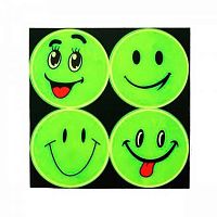 Набор наклеек светоотражающих КОКОС "Smile" 207085 4шт 6,5см