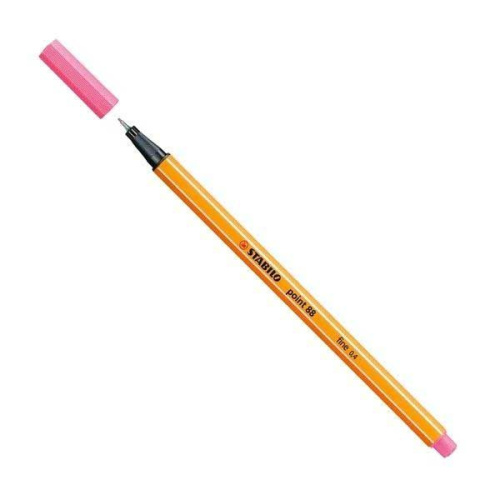 Ручка капиляр. STABILO 88/29 светло-розовый 0,4мм
