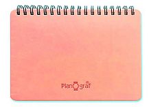 Планинг карм. н/д  64л. АППЛИКА кож.зам. "Sorrento" С0318-04 пудра,спираль