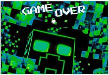 Папка-конверт на кнопке А4 CENTRUM "Game over" 74940 пластик.160мкм