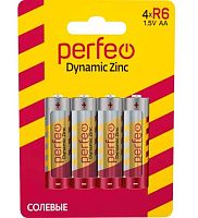 Батарейка Perfeo R06 4BL Dynamic Zinc