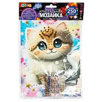 Мозаика кристальная MULTIART "Котик" CRYST-114748 17*23см