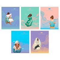 Тетрадь 48л. (клетка) ХАТ "Весь её Мир-Выпуск №2" лам.,софт-тач,скругл.уг.,асс.