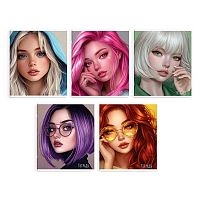 Тетрадь 48л. (клетка) ФЕНИКС "Селебрити" 68550 выб.твин-лак,,мел.карт.асс.