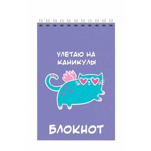 СБ Блокнот А6  40л. (верх.спираль) "Cool Cats" (клетка)