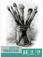 Папка для рисования А4 10л. Проф-Пресс "Чёрно-белые мотивы-2" 10-2252