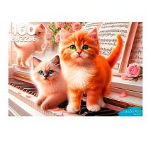 Пазлы  160 Рыжий кот "Котята на рояле" Ф160-2395