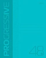 Тетрадь 48л. (линейка) ХАТ пластик.обл. Progressive "Бирюзовая"