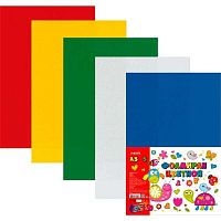 Фоамиран  5л. 5цв. А3 deVENTE "Hobby Creative" 8013800 2мм пласт.пакет,е/подвес