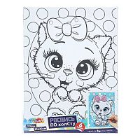 Холст д/росписи  МУЛЬТИ АРТ "Кошечка" 15*15см CANV15X20-CAT2