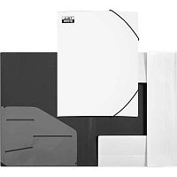 Папка на резинке А4 deVENTE "Just White.Белая" 3070509 полипропилен,толщ.2мм